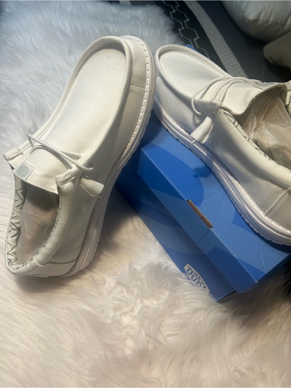 Hey Dude Ivory Men's Slip-On Casual Loafers